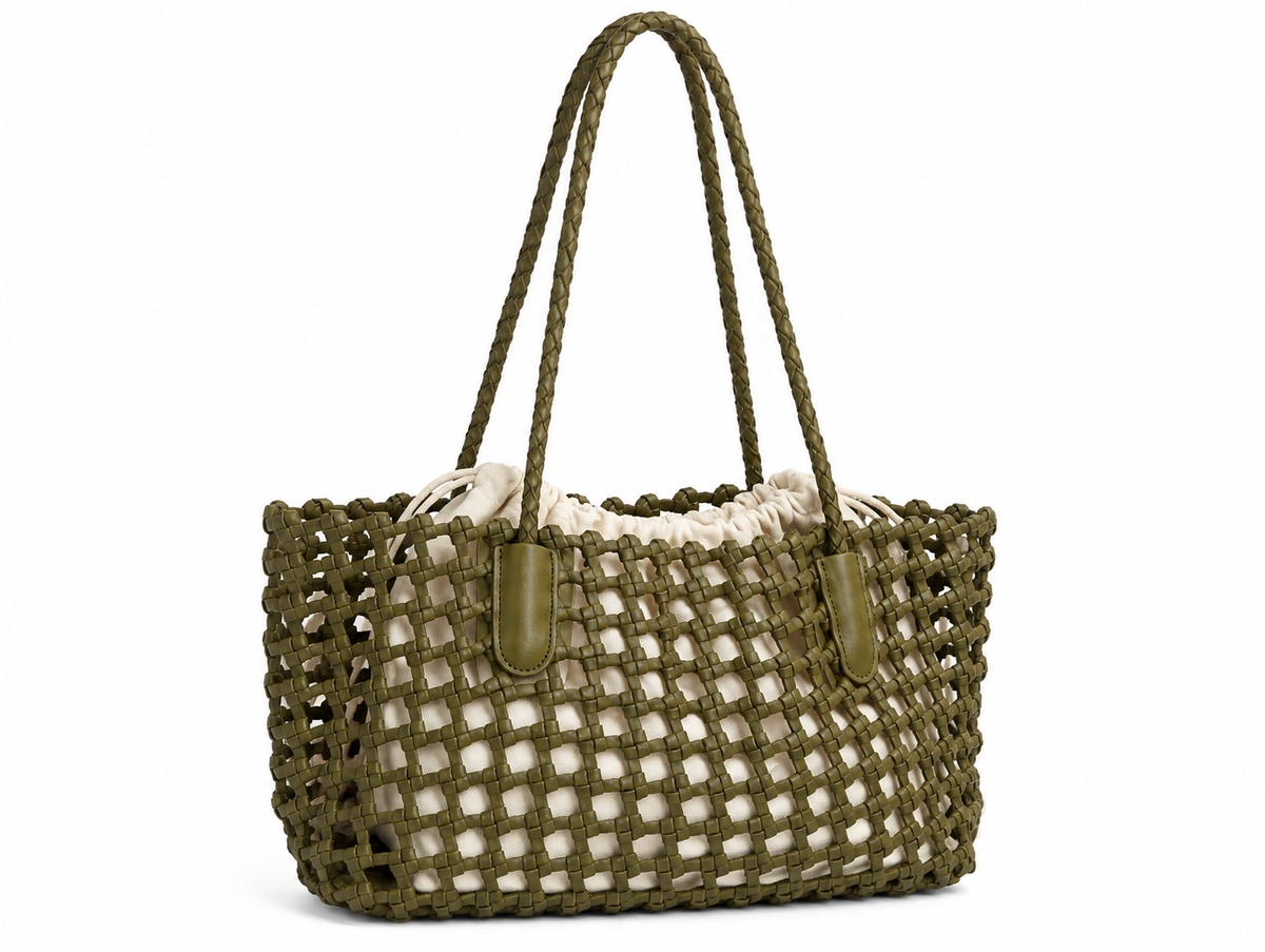 Isabella – Full-Grain Woven Leather Tote