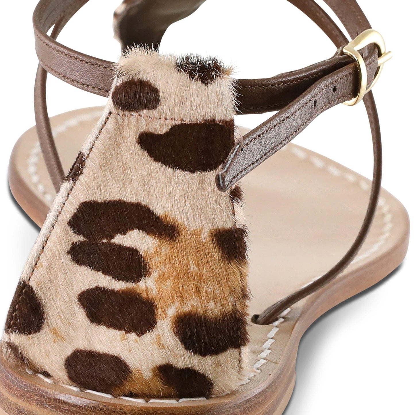 Sandalo in cavallino La Animalier - Madreperla Capri Sandals