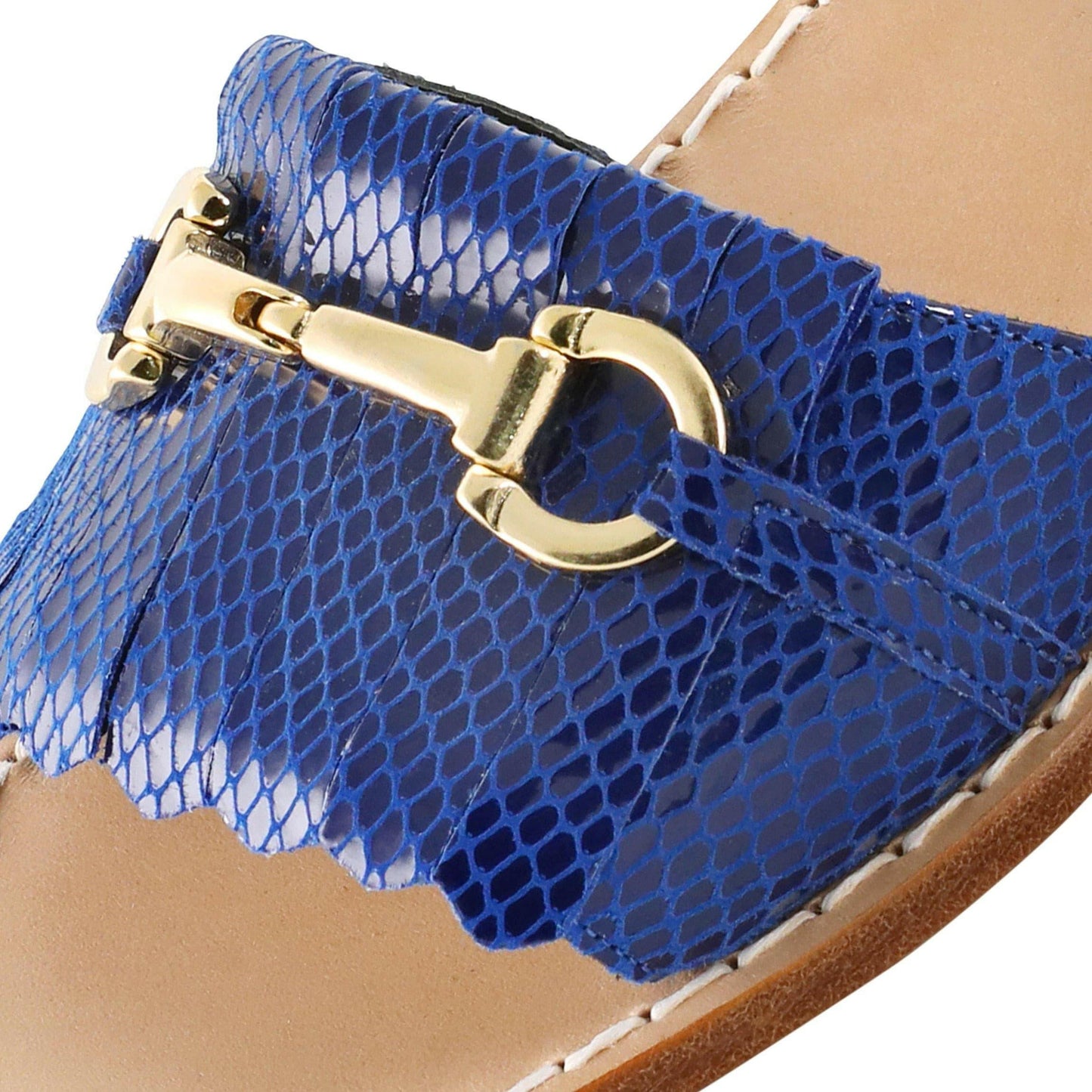 Sandalo in pelle La Candy - Madreperla Capri Sandals