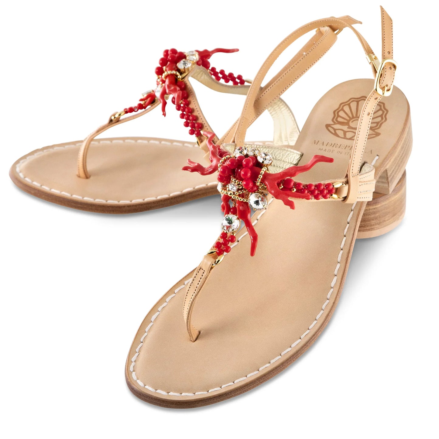 Sandalo Swarovski La Marina - Madreperla Capri Sandals