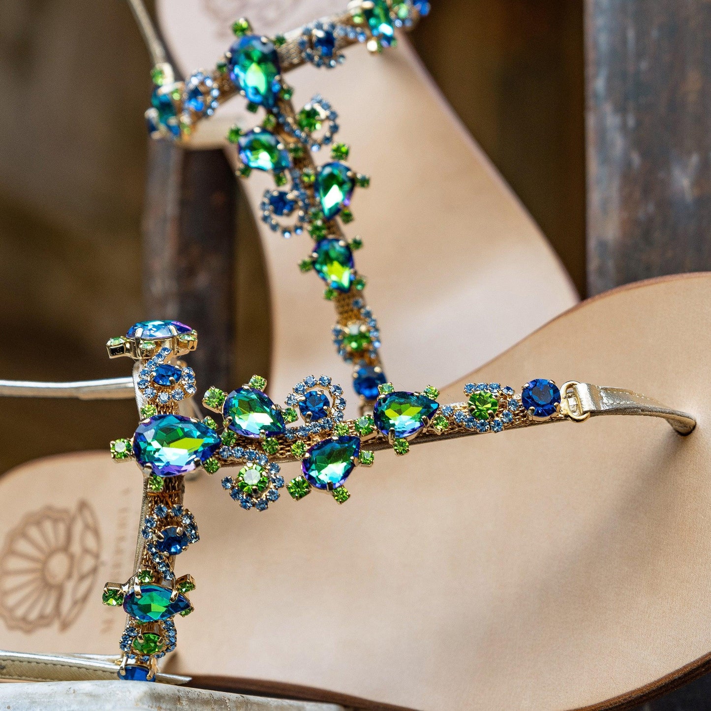 Sandalo Swarovski La Stella - Madreperla Capri Sandals