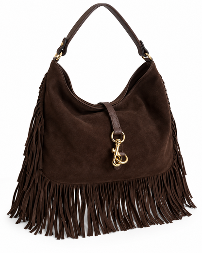 Nina – Suede Fringed Bag