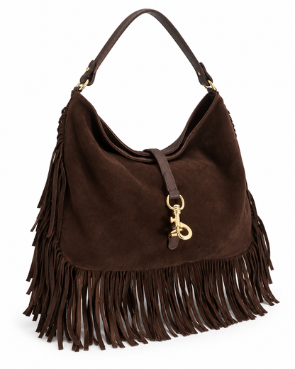 Nina – Suede Fringed Bag