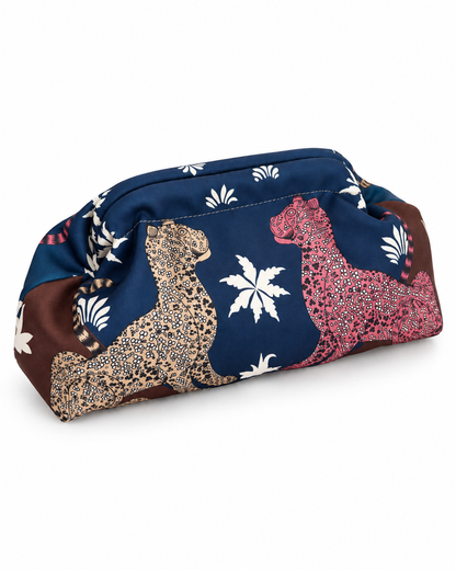 Iris – Pochette in Tessuto con Tracolla a Catena