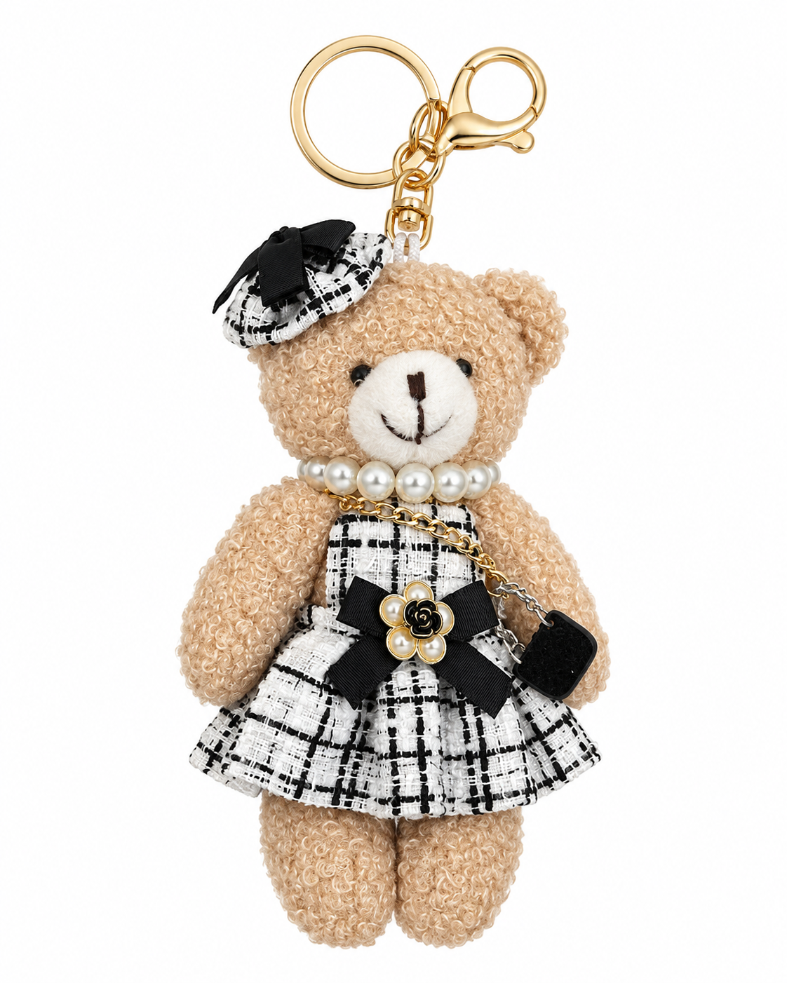 Charm da borsa Bijou a forma di orsetto, Atelier Madreperla
