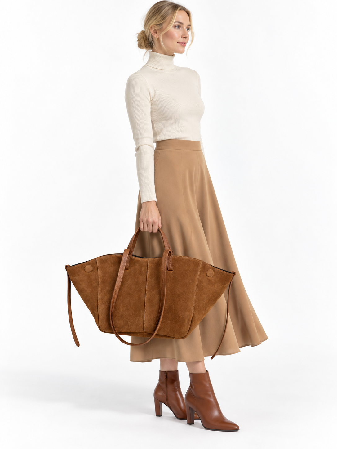 Daphne – Borsa Tote in Camoscio