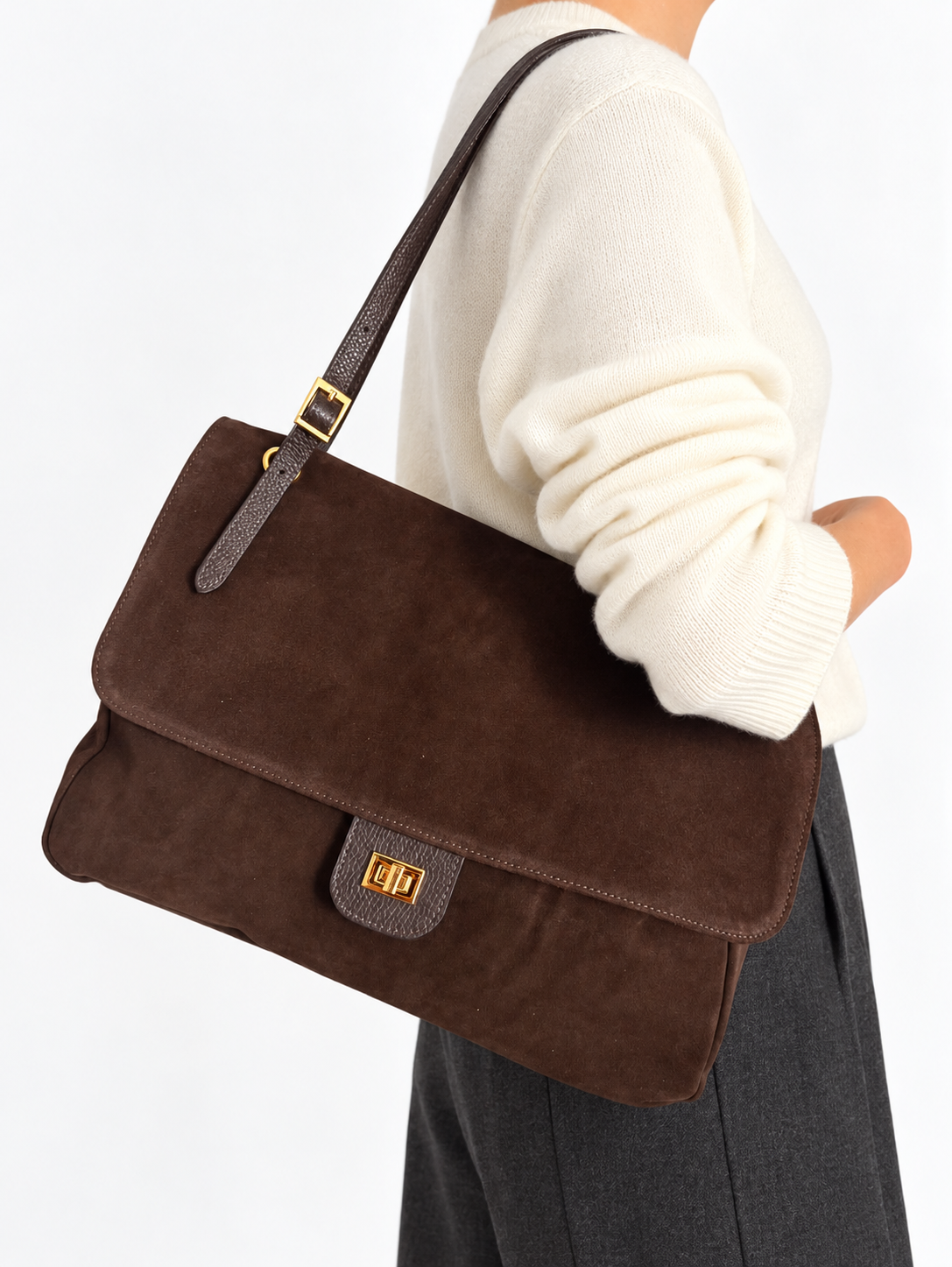 Margot Maxi – Borsa a Spalla in Camoscio