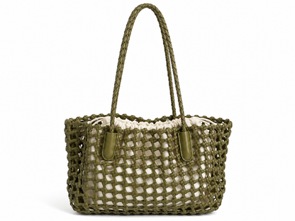 Isabella – Full-Grain Woven Leather Tote