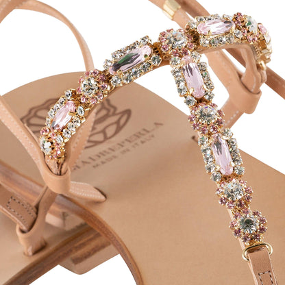 Sandalo Swarovski La Bon Bon - Madreperla Capri Sandals