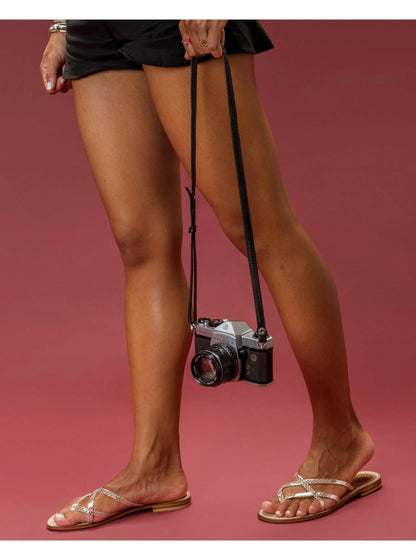 Sandalo in pelle Luce - Madreperla Capri Sandals