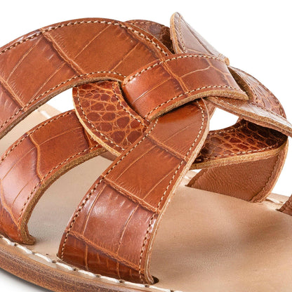 Sandalo in pelle La Coco - Madreperla Capri Sandals