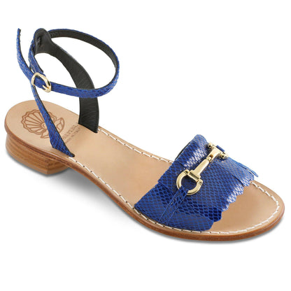 Sandalo in pelle La Candy - Madreperla Capri Sandals