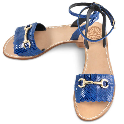 Sandalo in pelle La Candy - Madreperla Capri Sandals
