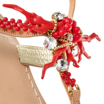Sandalo Swarovski La Marina - Madreperla Capri Sandals